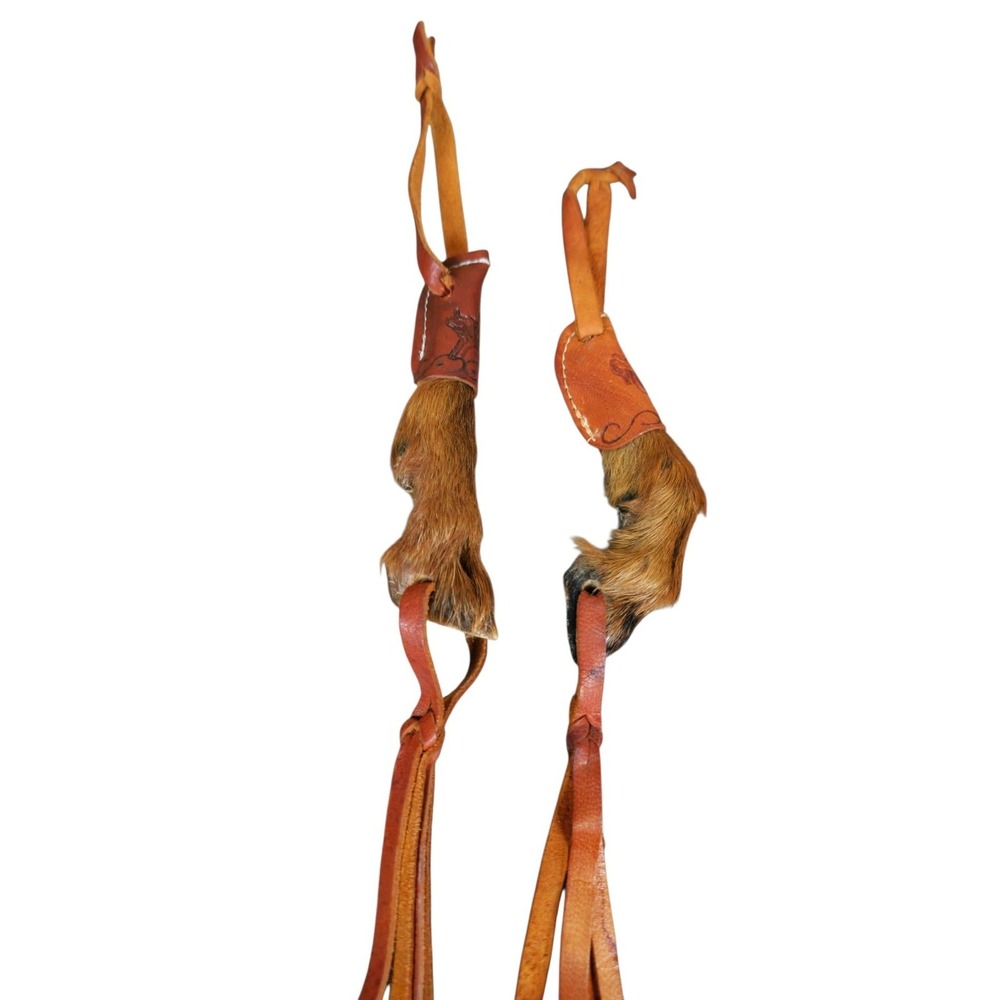 Novelty Taxidermy Preserved Hoof Riding Crop Accent Mini Set of 2